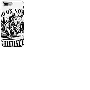 Go On Now Giiiit Lémurien Cowboy Humoriste Western Coque pour iPhone 7 Plus/8 Plus