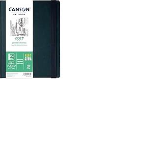 CANSON Art Book 1557 - Carnet format portrait 104 pages 21.6x27.9cm papier dessin grain léger 120g/m²