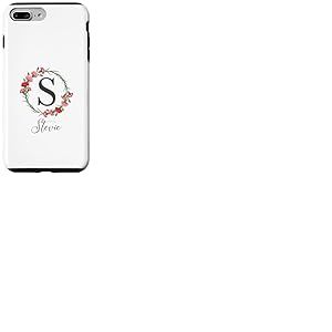 Floral Stevie Nom Fleurs Nom Personnalisé Stevie Coque pour iPhone 7 Plus/8 Plus