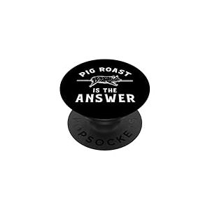 V&ecirc;tements de r&ocirc;ti de Porc - Design Amusant et g&eacute;nial pour Les Amateurs de r&ocirc;tis PopSockets PopGrip Adh&eacute;sif