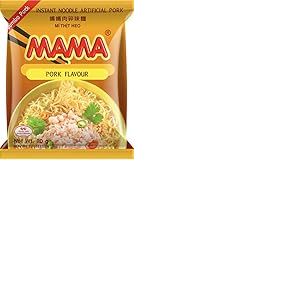 MAMA Instantnudeln, Schwein, 10er Pack (10 x 90 g)