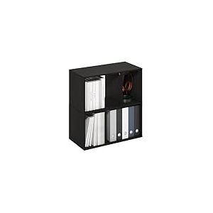Furinno DALY &Eacute;tag&egrave;re, Biblioth&egrave;que &Agrave; 4 Cubes, &Eacute;tag&egrave;re De Rangement Cubique avec Compartiments Irr&eacute;guliers, 11,7 X 23,6 X 24,7 Cm, pour Salon, Chambre, Bureau, Couleur Expresso