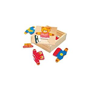 Bino - 88048 - Puzzle à habiller - Ours Berta