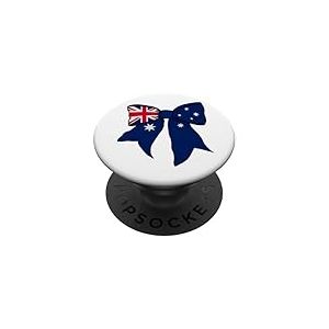 Ruban Coquette Drapeau Australien Australien Fille PopSockets PopGrip Adhésif