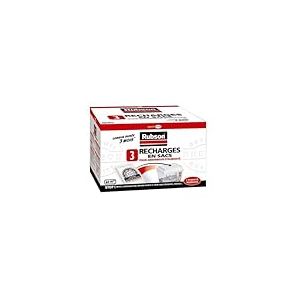 RUBSON recharges en sac pour absorbeur d'humidité - 3 recharges de 1 kg