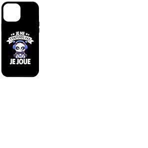 Coque pour iPhone 14 Plus Rigolote Gamer Jeux Video Gameur Panda Geek Homme Gaming