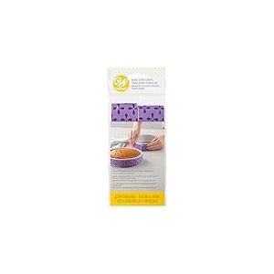 Wilton Bake Even Cake Strips, 2-Pièces Bandes de Gâteau Réglables, Ceinture de Cuisson Réutilisables Cake Mould Strips - 2 Pièces, Violet
