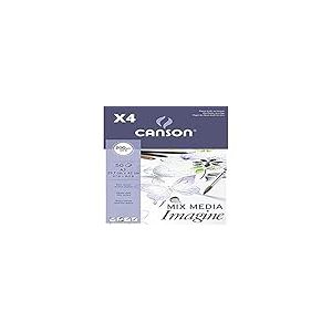Pack 4 | Canson Imagine - 100% Alfacelulosa | Bloc Enc 29,7x42 50H Canson Imagine Fino 200g