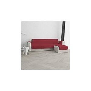 Italian Bed Linen Housse de canapé avec méridienne, Tissu extérieur Microfibre + Rembourrage Polyester, Bordeaux, 290 cm
