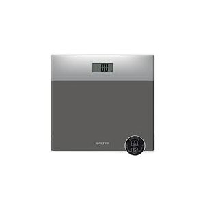 Salter 9206 SVSV3R P&egrave;se Personne Num&eacute;rique, Plateau en Verre Renforc&eacute;, Balance Personnelle &Eacute;lectronique, &Eacute;cran Facile &agrave; Lire, Capacit&eacute; Max 180KG, Garantie de 15 Ans, Argent/Gris