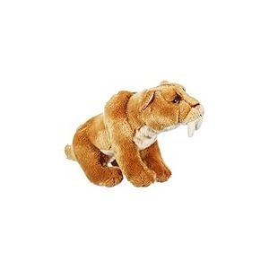 Living Nature Jouet en Peluche Tigre préhistorique à Dents de Sabre en Peluche (30 cm)