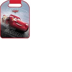Disney Tataway Protecteur de si&egrave;ge Auto Universel pour si&egrave;ge Avant Cars Lightning MC Queen pour Enfants, Rouge