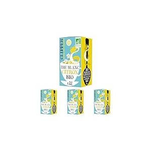 CLIPPER - Lovely Thé Blanc Bio Citron - Lovely - 20 sachets de Thé Bio - 4 paquet