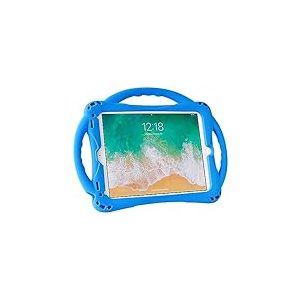 Adocham Étui pour iPad 9,7" avec poignée de Support et Sangle, Coque légère en Silicone Antichoc pour iPad Air et Air 2 (Bleu)