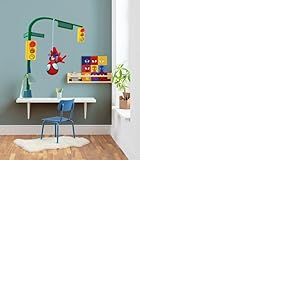 Komar Sticker mural Spidey and His Amazing Friends Lamp Swing &ndash; Dimensions : 50 x 70 cm &ndash; Marvel Sticker mural pour chambre d'enfant Multicolore, Color&eacute;