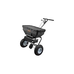 VEVOR &Eacute;pandeur Engrais Capacit&eacute; 59 kg &Eacute;pandeur &agrave; Semence Largeur d'&Eacute;pandage 0-3,66 m Semoir &agrave; Pousser pour Graines, Sel de D&eacute;neigement, Semer Jardinage, Pelouse, Gazon, avec Roues Pneumatiques 33 cm
