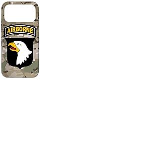 Patch 101st Airborne Division – Camouflage Camouflage Multicam Coque pour iPhone 17 Pro Max
