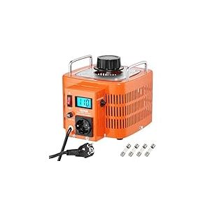 VEVOR Transformateur de tension variable auto 3000 VA, 10 A, entrée 230 V, sortie 0-300 V, régulateur de tension AC LCD 4 fusibles, interrupteur de commande thermique pour maison, bureau industriel