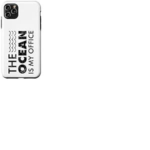 Biologiste Marin L'oc&eacute;an est Mon Bureau Biologie Marine Coque pour iPhone 11 Pro Max