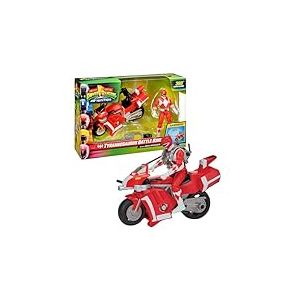 Power Rangers, Véhicule Deluxe, avec Figurine 15 cm, Ranger Rouge - Jason Lee Scott, pour Les Enfants dès 4 Ans, PWG04