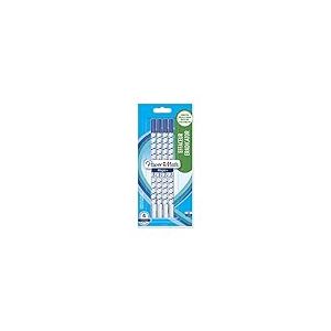 PAPER MATE Magic+ effaceur | pointe fine | bleu | lot de 4