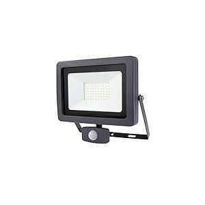 REV Lampe d'ext&eacute;rieur FLARE - Lampe d'ext&eacute;rieur LED avec d&eacute;tecteur de mouvement, IP44, spot ext&eacute;rieur 50 W, 4250 lumens, 6500 K, angle de d&eacute;tection 90&deg; &agrave; 7 m, anthracite
