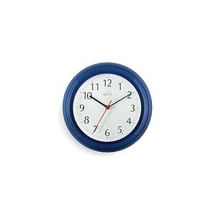 Horloge Murale en Bois du Wycombe Rouge, Bleu, 22.5 cm l x 22.5 cm w x 22.5 cm h