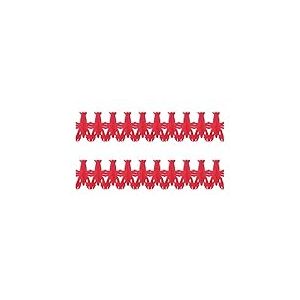 Beistle Guirlande d'&eacute;crevisses 2 pi&egrave;ces, 22,9 cm x 35,6 cm, rouge