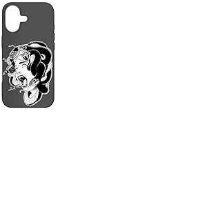 Flash de Tatouage Medusa Blackwork Coque pour iPhone 17