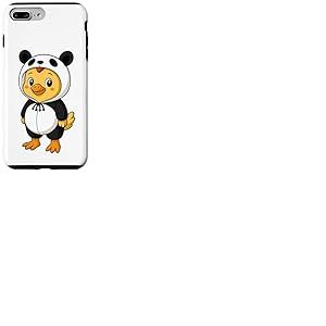 Costume Kawaii Poulet en Panda pour Filles et Enfants Amateurs de Poulet Coque pour iPhone 7 Plus/8 Plus