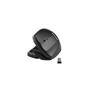 Contour Unimouse Souris Ergonomique | Inclinaison r&eacute;glable de 35&deg; &agrave; 70&deg;, 6 Boutons programmables, Repose-Pouce pour soulager Les douleurs au Poignet | Plug & Play pour Mac et PC - sans Fil - Gauche