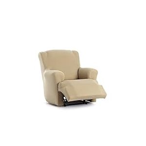 EYSA Housse de canapé bi-élastique pour Fauteuil Relax inclinable Couleur Beige Design Harlem