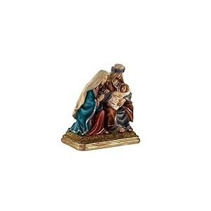 Inmaculada Romero IR Myst&egrave;re Nativit&eacute; No&euml;l Figurine 21 cm. Monopi&egrave;ce cr&egrave;che Enfant J&eacute;sus Vierge Marie Saint Joseph R&eacute;sine