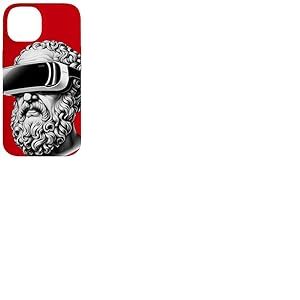 Socrate Art Moderne Drôle Parodie Renaissance Popculture Coque pour iPhone 14