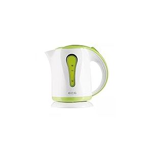 ECG Green RK 1022 Bouilloire &eacute;lectrique avec indicateur de niveau d'eau &eacute;clair&eacute; en plastique de qualit&eacute; sup&eacute;rieure sans BPA 1 l 900-1100 W Vert/blanc