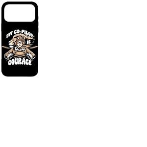 My co-Pilot is Courage Coque pour iPhone 17 Pro Max
