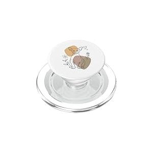 Line Art Oriental Shorthair Minimalist PopSockets PopGrip pour MagSafe