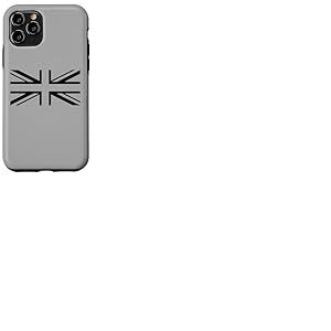 Drapeau Union Jack Noir Grande-Bretagne Angleterre Coque pour iPhone 11 Pro