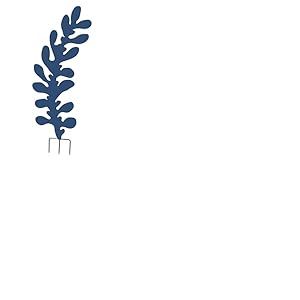 Louis Moulin D&eacute;coration Jardin &agrave; Planter - Motif Feuille Eucalyptus - M&eacute;tal Bleu - H 120 x L 42,5 cm - Tuteur Design et Ornement Ext&eacute;rieur