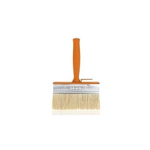PARENCE.- Brosse Rectangulaire de Peinture 140 mm – Poils Synthétiques Denses – Compatible Perche Télescopique – pour Grandes Surfaces Planes et Rugueuses, Bois