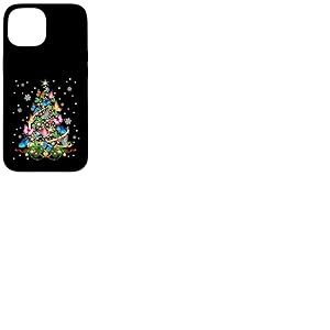 Papillon Sapin de No&euml;l Lumi&egrave;res Fille Pyjama Papillon Coque pour iPhone 15