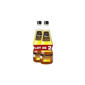 Maille Sauce Vinaigrette Agrumes, Vinaigre de Vin Blanc, Jus de Citron, Mandarine et Zeste de Citron 1L - Lot de 2