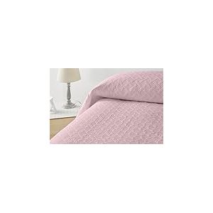 Degrees home - LISO - Couvre-lit pour lit de 150 cm - Couvre-lit boutis lit - Printemps, été - 250 x 260 cm - Rose
