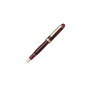 PLATINUM Century Gold Trim Bourgogne PNB15000-71EF Stylo-plume japonais en or 14 carats Rouge 0,24-0,28 mm