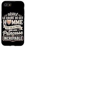 Désolé Le Coeur De Cet Homme Princesse Incroyable Coque pour iPhone SE (2020) / 7/8