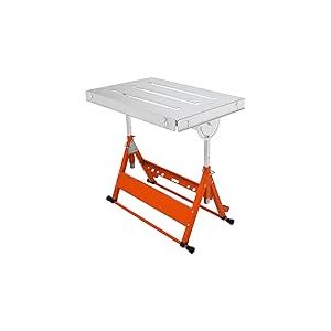 VEVOR Table de Soudure Réglable 76,2 x 50,8 cm Établi de Soudage Réglable 63,5-81,3 cm avec roulettes de Transport Établi Pliant en Acier Capacité de Charge 181 kg​ pour Réparation Soudage Bricolage