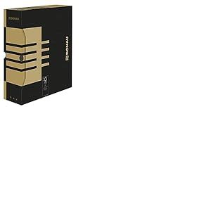 DONAU 7661301FSC-02 Lot de 20 boîtes de rangement solides en carton recyclé Format A4 Largeur du dos 10 cm Couleur : marron Certifié FSC®