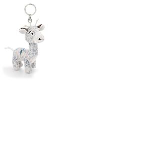 NICI 62403 Porte-clés avec Peluche au Motif de la Girafe Winny Winterfur, 10 cm, Bleu, fidèle Compagnon pour Sac à Dos ou Autre Sac, pour Petits et Grands