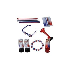 Boti Foot le Pack Championnat du Monde de Football Costume, 34911, Bleu, Blanc, Rouge, Taille Unique