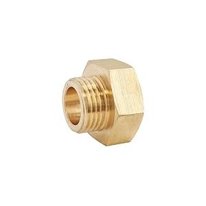 SOMATHERM FOR YOU, Réduction laiton brut Mâle 12/17 - Femelle 15/21, raccord durable et résistant à la corrosion, compatible avec tous raccords filetés, étanchéité facile